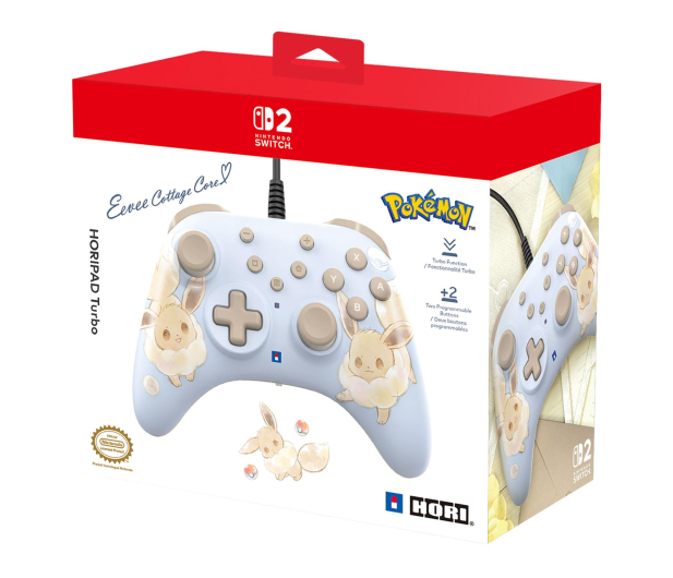 Hori Pad przewodowy - Turbo Eevee Cottage Core - Switch 2 - 1366971 - zdjęcie 4